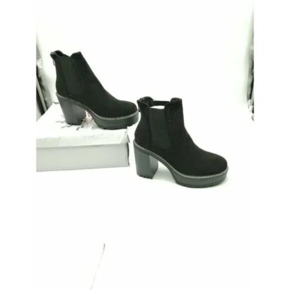 Olivia Miller Emily Black Platform Chelsea Booties - Picture 2 of 4